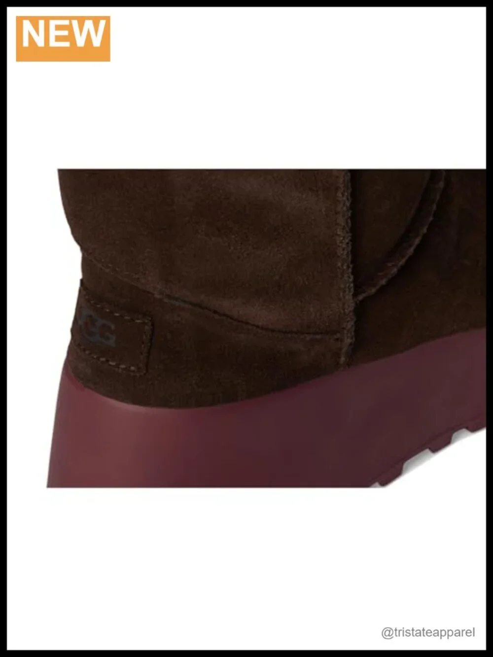 Women's Water-Resistant Suede Mid-Calf Fashion Boot with Hook-and-Loop Closure